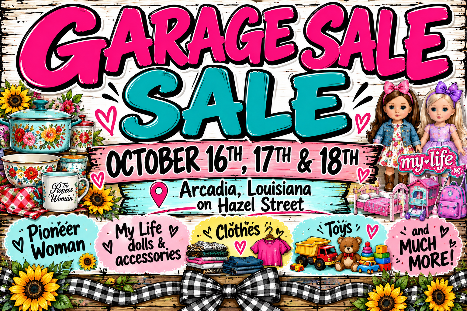 Garage Sale on Hazel Street, Arcadia LA — Arcadia Garage Sale
