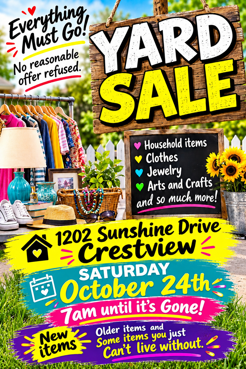 Garage Sale on Sunshine Drive, Crestview FL — Crestview Garage Sale