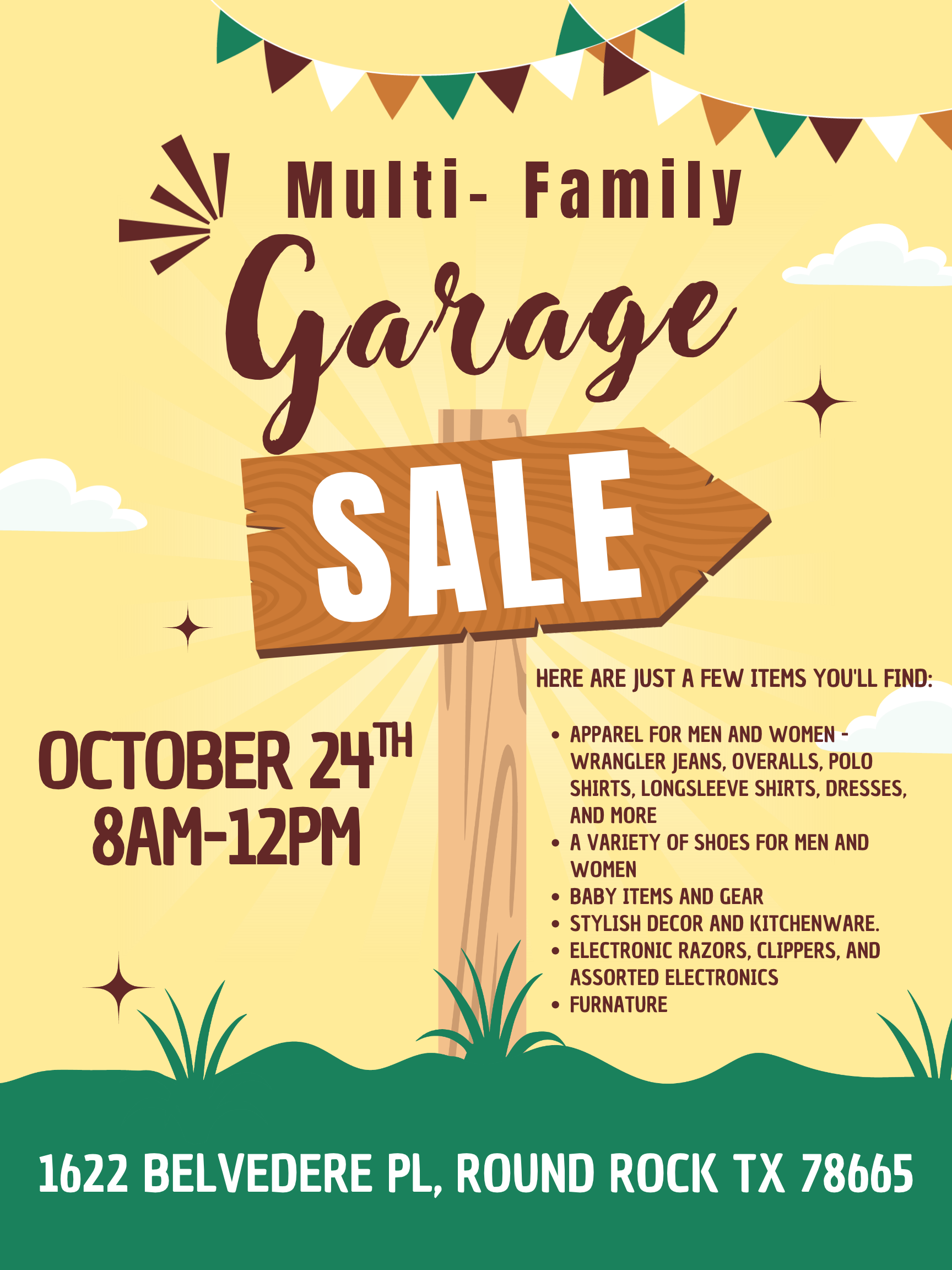 Garage Sale on Belvedere Place, Round Rock TX — Round Rock Garage Sale