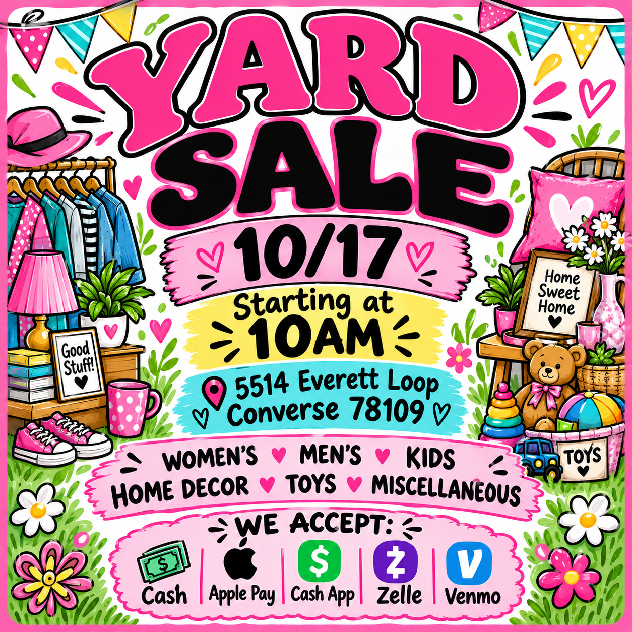Garage Sale on Everett Loop, Converse TX — Converse Garage Sale