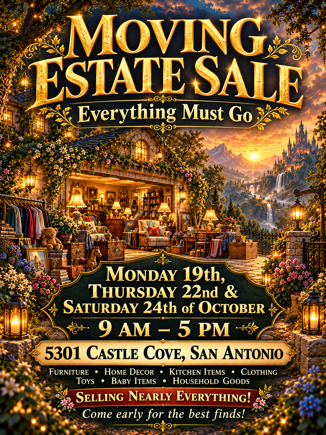 Estate Sale on Castle Cove, San Antonio TX — San Antonio Estate Sale