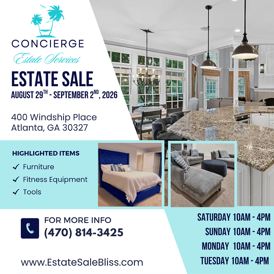 Estate Sale on Atlanta, Atlanta GA — Atlanta, GA Estate Sale by Concierge Estate Service