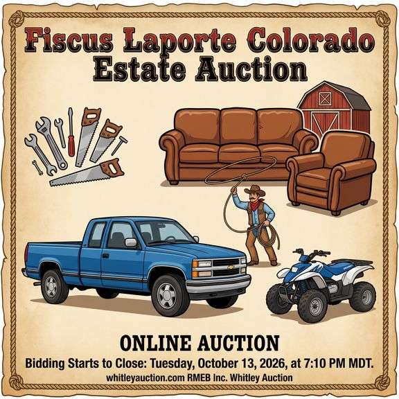 Estate Sale on LaPorte, LaPorte CO — LaPorte, CO Online Auction by Rocky Mountain Estate Brokers Inc. Whitley Auction