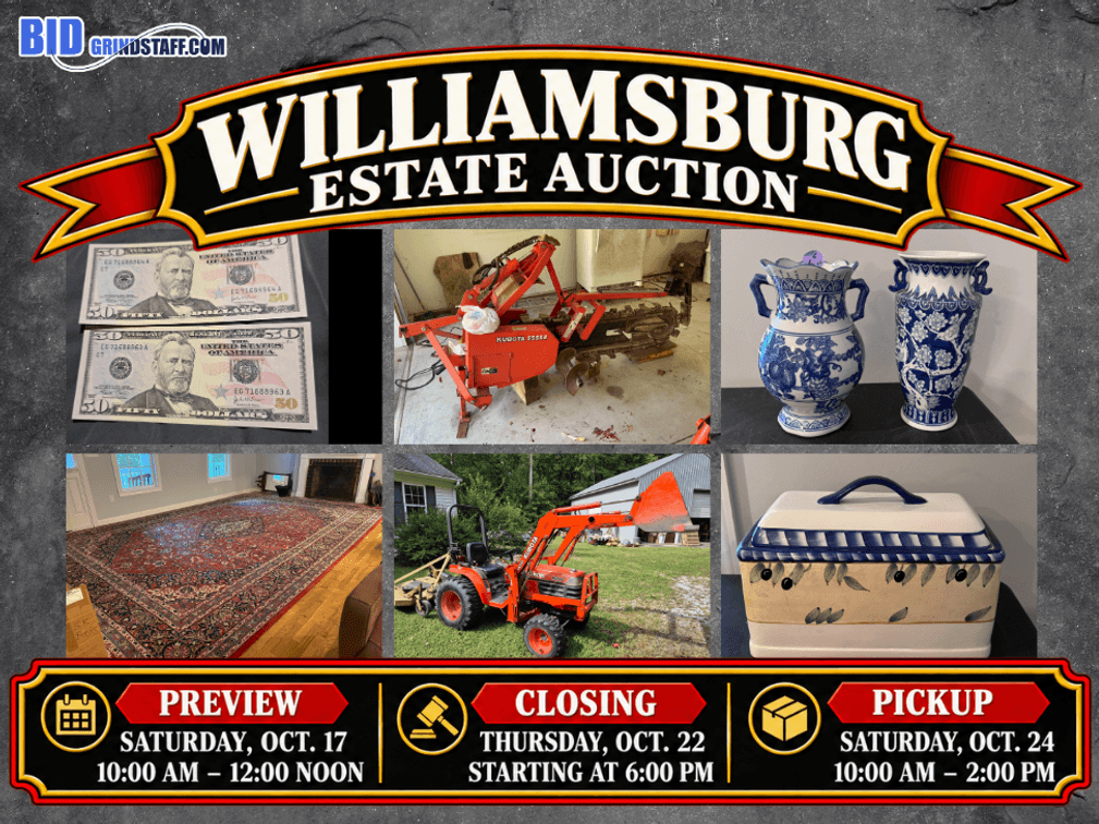 Estate Sale on Williamsburg, Williamsburg, VA — Williamsburg, VA Online Auction by Grindstaff's Auction Marketing Group, photo 1