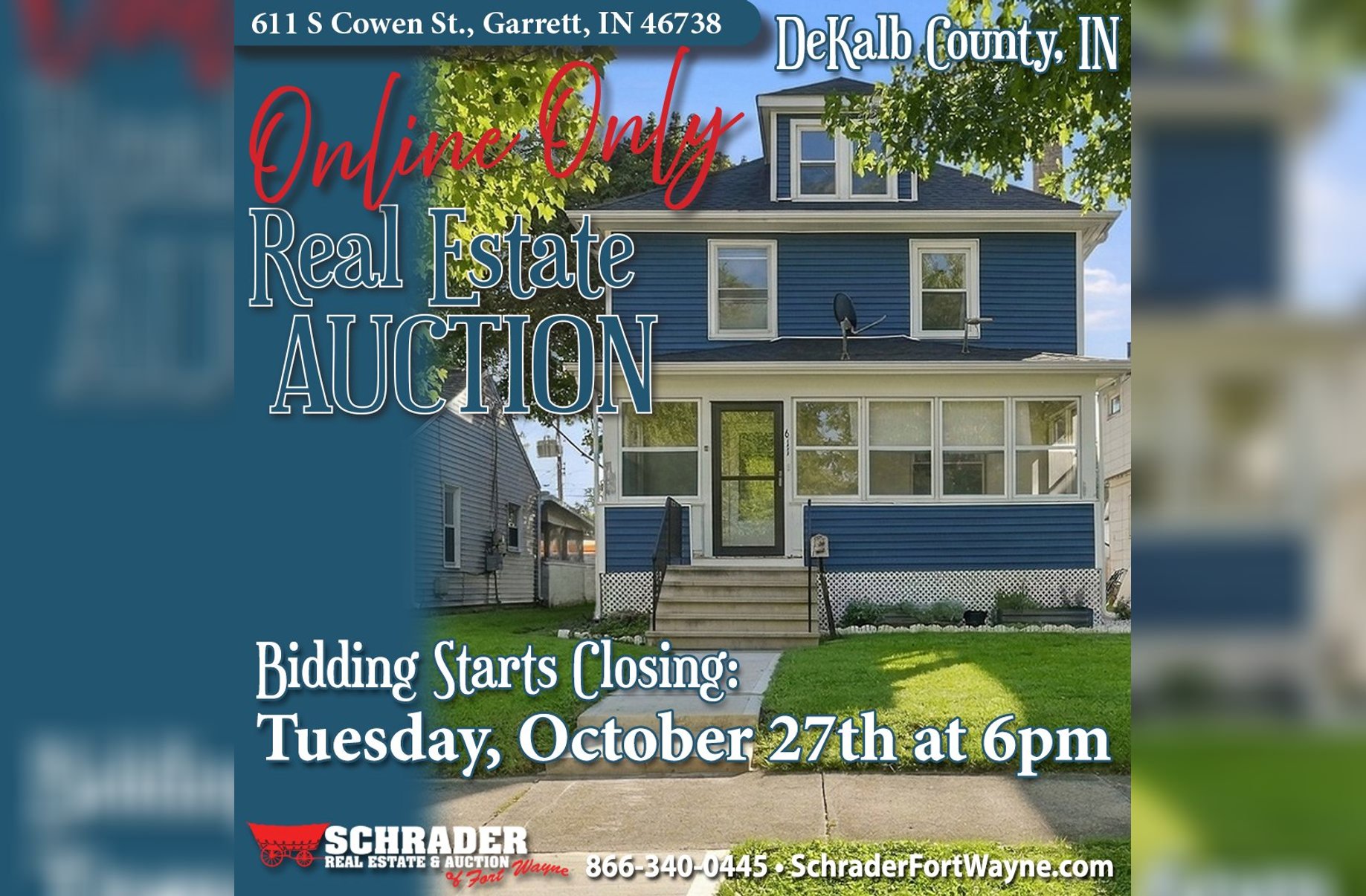Estate Sale on South Cowen St Exd, Garrett IN — Garrett, IN Online Auction by Schrader Real Estate & Auction Of Fort Wayne