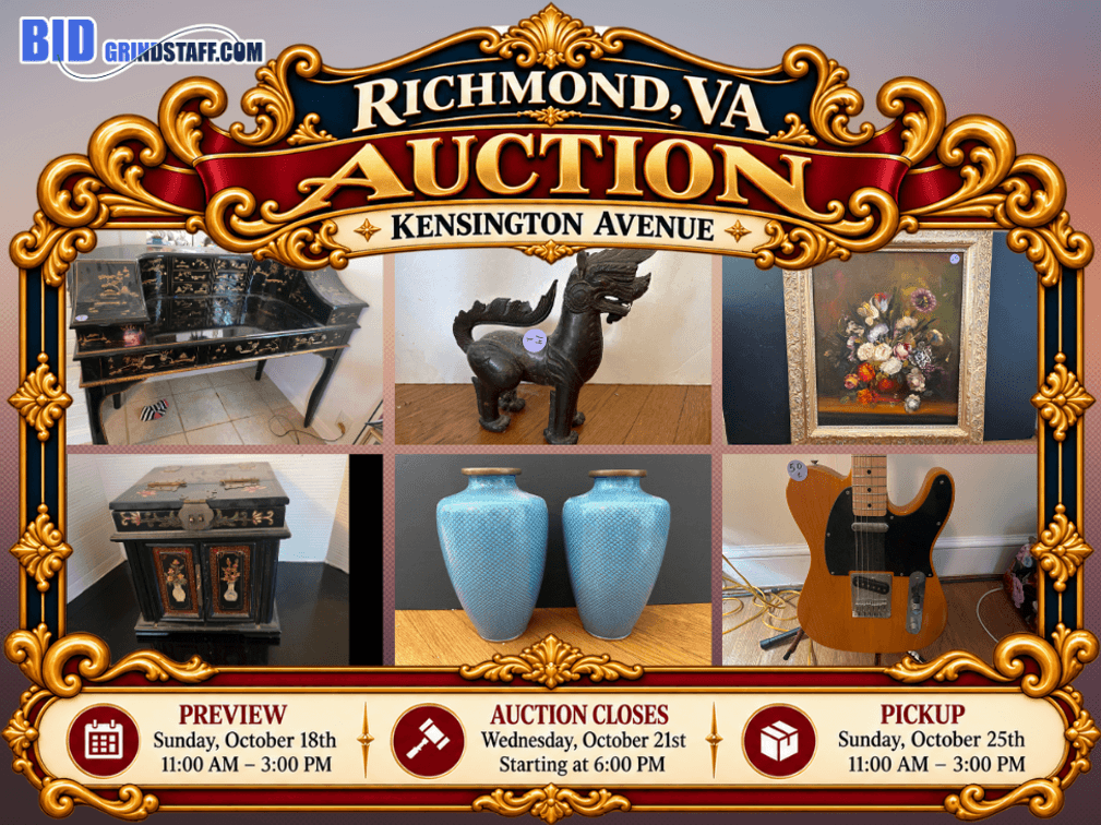 Estate Sale on Richmond, Richmond VA — Richmond, VA Estate Sale by Grindstaff's Auction Marketing Group