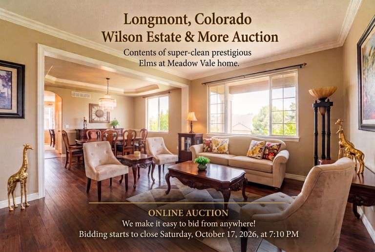 Estate Sale on Longmont, Longmont CO — Longmont, CO Online Auction by Rocky Mountain Estate Brokers Inc. Whitley Auction